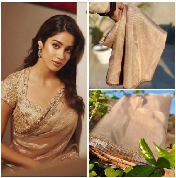 Fancy Tissue Saree - Image 5