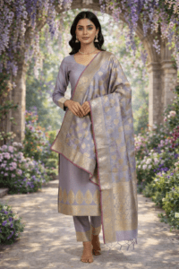 Banarasi Katan Silk Suit