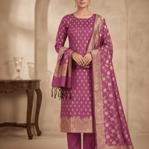 Banarasi Ghat Silk Suit › zuanas.com Banarasi Tapeta Silk Suit Set with Ghats Inspired Design – Zuanas